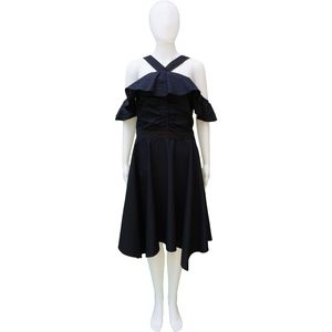 Derek Lam 10 Crosby navy and black dress